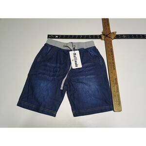 Mallimoda Boys' Denim Pull-On Shorts - Dark Blue - NWT